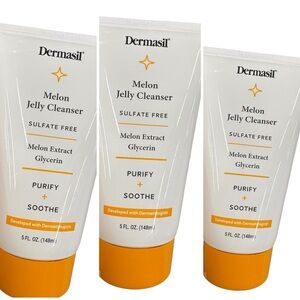 Dermasil 3 Melon Jelly Cleanser - Orange and White